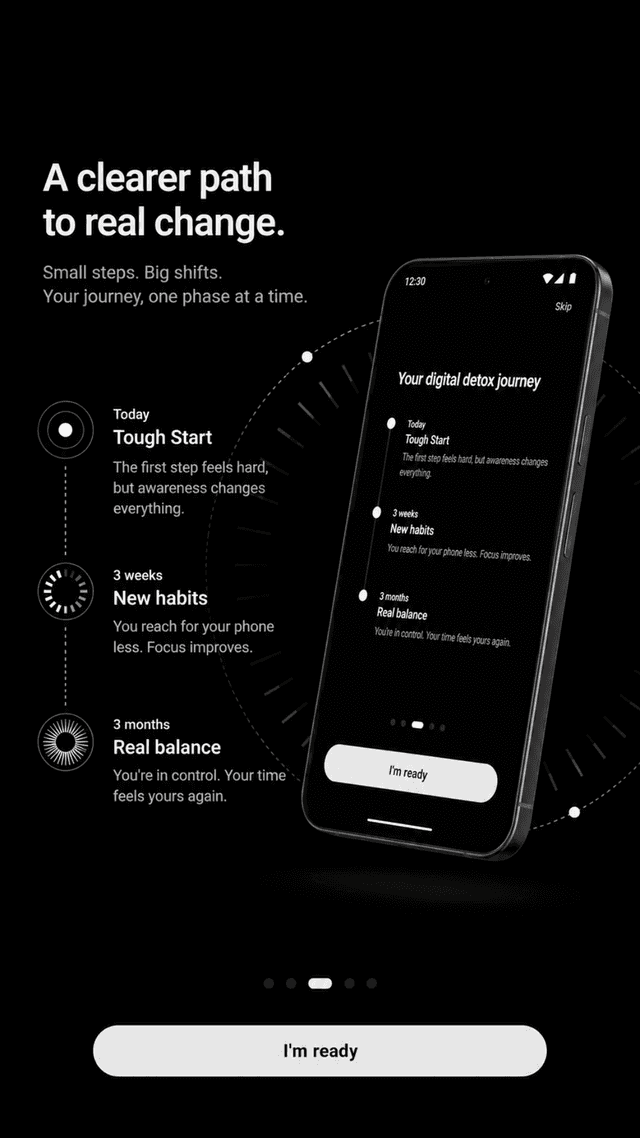 Digital detox journey